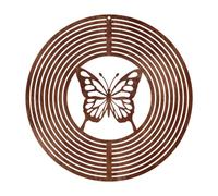 Fonowx Carillon à Vent Décoratif avec Cloches en Métal Pièce Unique pour Jardin Véranda et Balcon Adapté comme Cadeau Mémoriel et pour Ajouter Une Touche, Papillon