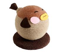Fonowx Cat Ranging Sisal Ball, The Cats The Ball, Fun Supplies for Covered Exercise Pits, Cabinet Training Kittens, Brun