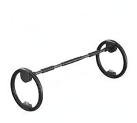 Fonowx Cerceau de Fitness Cerceau Hoop Exercice Entraînement Perte de Poids avec Système Pondéré Blocs Métalliques Résistance Personnalisée Minuteur Digital, Noir, Lesté