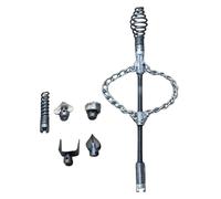 Fonowx Chaîne de Débouchage à Arbre Flexible pour Canalisations, Entretien Des Tuyaux, Drague à Câble Rotatif, élimination Puissante Des Débris Métalliques, Style A