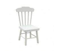 Fonowx Chaise de Maison de Poupée 1 12 Miniature Meuble Siège Fauteuil Structure en Bois Solide avec Assise Carrée et Pieds Droits Style Classique Adaptée aux Cuisines Salles à Manger Dioramas