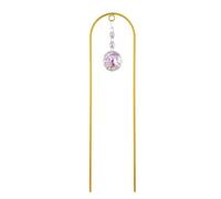 Fonowx Climbing Treillis Plantes Métal Support Croissance Ornement Suspendu Cristal Installation Pratique Élégant pour Serre Balcon Salon Plantes Aromatiques, Bracket with Charm