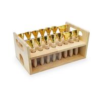 Fonowx Cloche de Percussion Enfant Cloche à Main Instrument Carillon pour Développer Rythme Coordination et Reconnaissance des Sons Adaptée aux Cours de