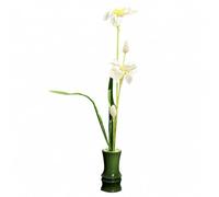 Fonowx Composition Florale Artificielle en Résine Pré-Sélectionnées Fleurs Artificielles Feuilles Ne Se Décolore Pas Arrangement Floral Factice, Style B