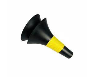 Fonowx Cône d'Entraînement Sportif pour Exercices de Football Marqueur de Accessoire d'Agilité Forme Évasée Convient à Athlètes Entraînement Collectif Salle de Sport Terrain, Noir, Jaune