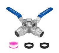 Fonowx Connecteur Séparateur et Rondelle de Tuyau D'arrosage Extérieur Complet