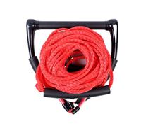 Fonowx Corde de Traction Bateau Wakeboard Poignée Douce Grip Sécurisé Corde Visible 16 30 Filaments 2200 Robustesse 7.3m Adaptée aux Sorties en Famille, Rouge, Rouge, 75FT 23 Mètres