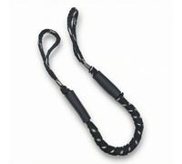 Fonowx Corde Élastique Marine Corde Amortisseur Écoute Amarrage Ligne Mouillage avec Boucles Gainées Absorption des Chocs pour Bateau Quai Adaptée au, Noir Et Blanc À Pois