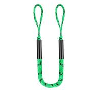 Fonowx Corde Élastique Marine Corde Amortisseur Écoute Amarrage Ligne Mouillage avec Boucles Gainées Absorption des Chocs pour Bateau Quai Adaptée au, Vert Et Noir Points