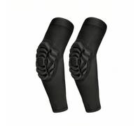 Fonowx Coudière Enfant Sport Protecteur Coude Garde Coude Soutien Choc en Manchon Construction Légère et Respirante Coussinet Moulé Absorbant Bande, Noir, YS 45-65 Livres
