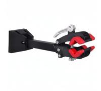 Fonowx Crochet Mural Vélo Pliable Support Réparation Vélo Support Accroche Vélo Rangement Atelier Garage Fixation Murale Métal Robuste Adapté Entretien Bicyclette Décoration, Rouge