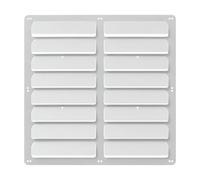 Fonowx Déflecteur Climatisation Extérieur en Acier Galvanisé à Montage sans Vis pour Unité Connsation Convient pour Balcon Zone Passage, 58x58cm