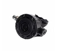 Fonowx Détendeur de Plongée Régulateur de Respiration Autonome Second Étage Embout Confortable Silicone et Laiton Attache à Vis Contrôle de Pression Constant , Noir