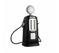 Fonowx Distributeur à Double Buse Distributeur Boissons Pompe Carafe Fontaine Style Pompe à Carburant Vintage avec Disque Décoratif Capacité 2l Stabilité, Array, Noir