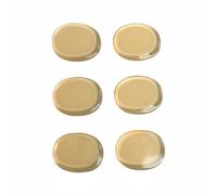 Fonowx Drum Damper Pad Gel Atténuateur de Batterie Tampon Silencieux Coussin Anti-harmoniques en Silicone Réutilisable Lavable Positionnable Adapté à la Pratique Enregistrement Scène, Orange