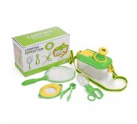 Fonowx Enfant Exploration Pièce Set d'Exploration Boîte Transparent Loupe Ajustable Filet Vision à 360 Degrés Plastique Portable Adapté aux Aventures, Version Améliorée