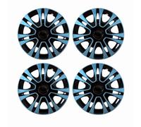 Fonowx Enjoliveur de Roue Automobile 13 Pouces moyeu Couvre-Jante Roue Conception Sportive Ajourée Solide et Anneau Acier Finition Propre et Soignée pour la, Bleu Clair, 12 Pouces