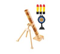 Fonowx Ensemble de Jouets Lanceur de mortier, Meilleur Ensemble de Lanceur de Cadeaux Chase Rocket pour Enfants garçons et Filles, Cadeau de Festival, Jaune