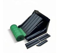 Fonowx Entraîneur de Putting de Golf Tapis d'Entraînement Tapis de Putting Rampe de Retour Alignement à Traits Couloirs Multiples pour et Garder l'Axe Adapté, Noir