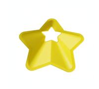 Fonowx Entraîneur Disque Enfant Cône Étoilé d'exercice Plot Balise Marqueur pour Coordination et PE Souple Anti-Casse Visibilité sur Terrain Adapté aux, Jaune