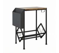 Fonowx Étagère Disques Vinyles Meuble Platine Support Rangement Chariot Design Mobile à Roues pour Déplacement Rangement Pratique Convient au Salon Chambre, Table De Disque Vinyle Rétro - Petite