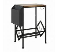 Fonowx Étagère Disques Vinyles Meuble Platine Support Rangement Chariot Design Mobile à Roues pour Déplacement Rangement Pratique Convient au Salon Chambre, Table De Disque Vinyle Rétro - Grande
