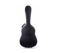Fonowx Étui Guitare Coffre Boîtier Valise Rigide en Mousse Haute Résistance à la Pression Jusqu’à 80kg avec Harnais Réglable et Poignée Solide Protection, Vague 40-41 Pouces