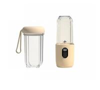 Fonowx Extracteur de Jus Portable Blender de Poche Rechargeable Usb avec Indicateur d'Installation Chronométrage Moteur 20800 Tr/min Lames Inox Utilisation, Jaune