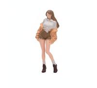 Fonowx Figurine Miniature Résine Présentation Statuette Peinte Personnage Modèle Statique Effet Réaliste Adaptée à Collectionneurs Présentoir Décoration Bureau, Jeune Fille Innocente Et Désirable