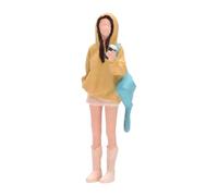 Fonowx Figurines Miniatures de Collection Représentant Des Personnages Féminins, Peintes à La Main, En Résine, Idéales pour Les Dioramas et Les Maquettes de, Jaune 2.75 Cm