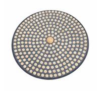 Fonowx Foot Massage Pad Plateau Massage Pieds Bois Perles Alignées Réflexologie Amélioration Circulation Perle Centrale Confort Socle Caoutchouc Antiglisse, 80CM, Avecballe