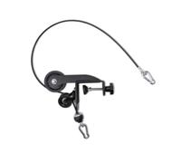 Fonowx Forearm Strength Appareil de Renforcement Avant-Bras Travail Prise Poignets et Bas du Bras Poulie Douce avec Guide Courbé Fixation par Vis sur Bureau , Noir , Style to 5