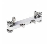Fonowx Gabarit Ponçage Universel pour Sillet et Chevalet avec Acier Inoxydable et Aluminium pour Luthier et Atelier Réparation d'Instrument à Cors, Argent