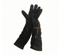 Fonowx Gant Protection Contre Les Morsures pour Éducateur Double Couche Cuir Poignée Longue pour Les Soins s Sauvages Les Travaux Plein Air