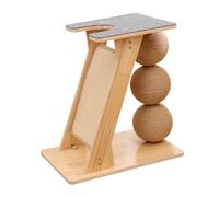 Fonowx Griffoir pour Chat avec Balles, Rampe à Griffer et Poteau