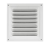 Fonowx Grille Ventilation Murale Extérieure En Métal Grille à Persiennes Horizontales Cadre Rectangulaire Faible Épaieur, 250x250cm