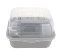 Fonowx Habitat des Petits Animaux pour Les Hamsters et Les Cobayes, Cage Polyvalente pour Gerbilles et Souris, Gris
