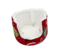 Fonowx Hamac avec Doublure Peluche, M, Rouge | Sangles accroche Robustes, confortable, pour Cage, Petits Animaux