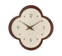 Fonowx Horloge Murale Au Design Unique, Montre Murale Suspendue pour Bureau, Restaurant, Espace de Vie, Forme de Fleur