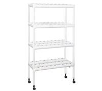 Fonowx Hydroponique Cadre de Culture Système de Plantation Vertical Jardinière Support de Plantation Soilless avec Circulation d'eau Convient aux Balcons Patios Cuisines , avec roulettes