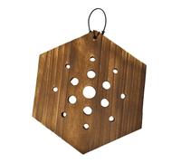Fonowx Jardinière Murale en Bois pour Plantes à Suspendre, Hexagonal