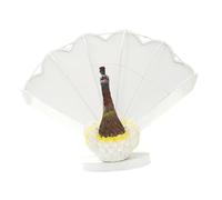 Fonowx Jardinière Paon Contenant pour Plantes Grasses Pot de Fleurs Fait Main Cache-Pot de Bureau Décoration Florale Fabriqué Artisanalement en Résine et Fer, Blanc