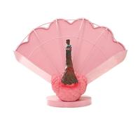Fonowx Jardinière Paon Contenant pour Plantes Grasses Pot de Fleurs Fait Main Cache-Pot de Bureau Décoration Florale Fabriqué Artisanalement en Résine et Fer, Rose