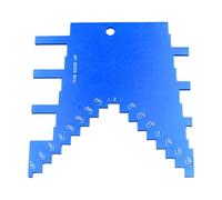 Fonowx Jauge de Profondeur étagée pour Scie Circulaire à Table, Compacte, En Alliage D'aluminium, 112 Mm X 111 Mm, avec échelle