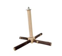 Fonowx Jouet Interactif Rotatif en Bois avec Perchoir pour Perroquets, Cacatoès, Aras et Petits Oiseaux.