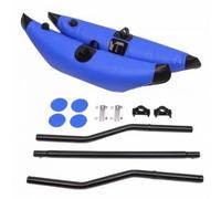 Fonowx Kayak Stabilizer Float Flotteur Stabilisateur Canoë Aileron Latéral Kit Dérive Accessoire Bateau PVC Maille Gonflable Kit Complet avec Fixations, Bleu