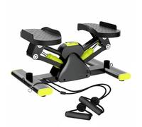 Fonowx Leg Exercise Machine Appareil de Step Latéral Machine de Fitness Pédales Réglables Résistance Hydraulique Structure en Acier avec Bandes Élastiques