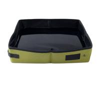 Fonowx Litière Pliable Chat Bac Portable Bac de Conteneur Déjections Toilette Portable avec Doublure Waterproof Compacte et Stable Convient aux Découvertes, Vert, S