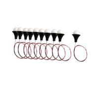 Fonowx Lot de 10 Lampes Miniatures LED Pré-câblées pour Maison de Poupée, éclairage Miniature, Loisirs Créatifs, Accessoires Ferroviaires, Fabriquées En Poly, 2 Cm X 1.5 Cm