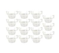 Fonowx Lot de 15 Plateaux à Plantes avec Crochet pour Suspendre des Pots, Intérieur et Extérieur, 10 Pouces